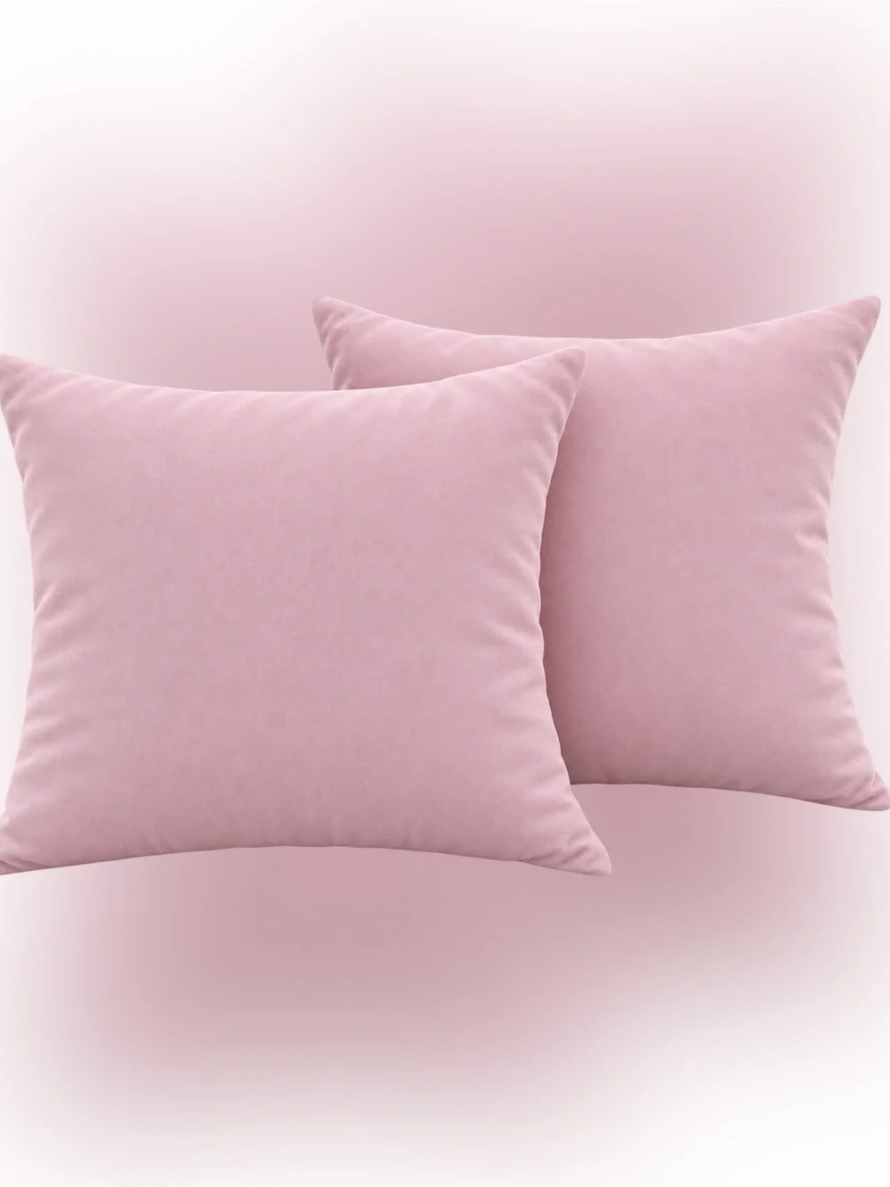 2 CB2 Lilith Pink Copper 16” 100% Velvety Cotton Down Alternative Throw Pillows